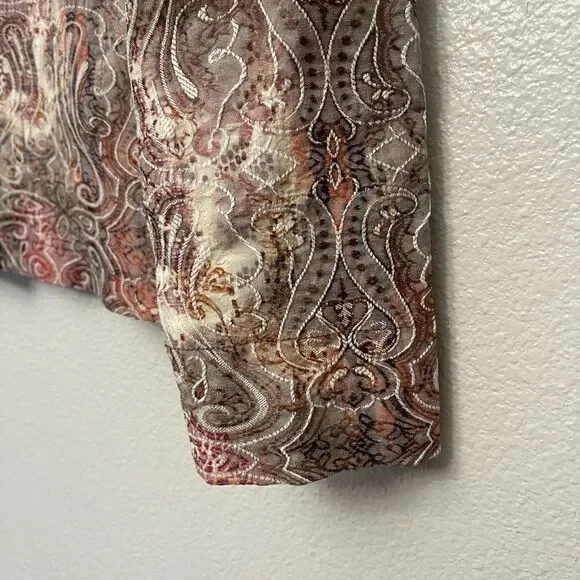 Eden Court Tapestry Style Lightweight Jacket Size Medium - Picture 5 of 7